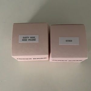 Dusty rose and disco mini balms